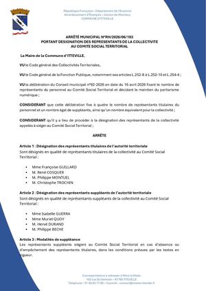 Arrêtéportantdésignationdesreprésentantsdelacollectivitéau Cst Signe 1 (1)