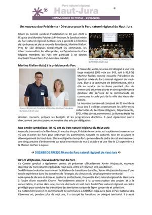 Nouvelle Présidence Directeur - CP 20260620