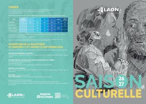 Dépliant Saison Culturelle 2026/27 à LAON