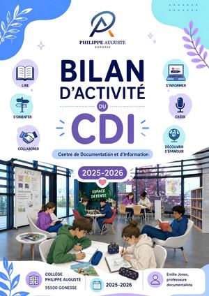 Bilan d’activité CDI Philippe Auguste GONESSE Pa 2025-2026