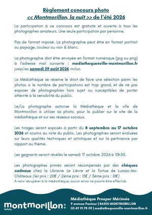 Règlement concours Photo