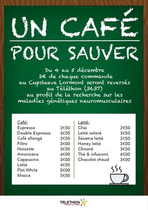 Affice d'un café (Exercice)