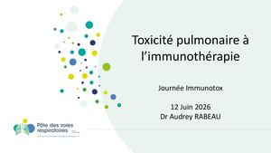 RR TOX : Toxicités Pulmonaire - Audrey Rabeau