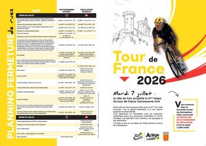 Conditions de circulation et de stationnement Tour de France Foix