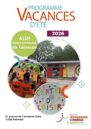 Plaquette Fabrezan Été 2026