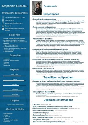 Cv Stéphanie Grolleau