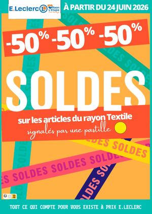 TOP DÉPART : LES SOLDES D’ÉTÉ ARRIVENT dans votre centre E.Leclerc Raon l'Étape DÈS DEMAIN !