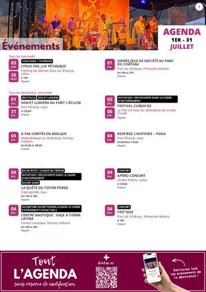 Agenda - Juillet 2026