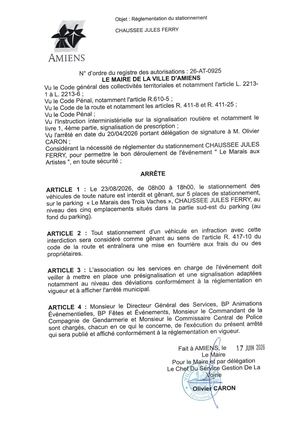 26 At 0925 Réglementation Du Stationnement Chaussée Jules Ferry Le 23 08 2026