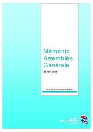 Mémento AG 2026 - 26 Juin 2026 Version 22-06-2026