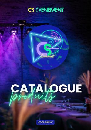 Catalogue Cs Évenement 2026