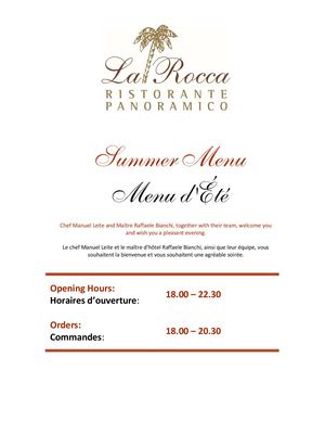Menu Estivo 2026 Fr En