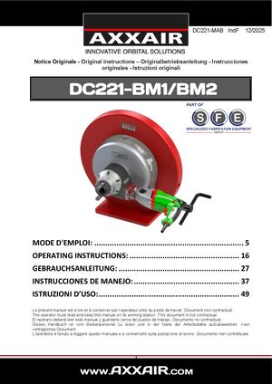 DC221-BM (with concentric clamping) user manual