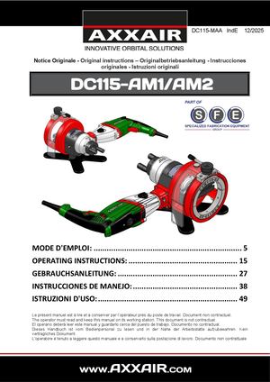 DC115-AM (with clamping jaws) user manual