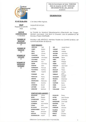 Dag 42 18 06 2026 Rapport D'activité 2025