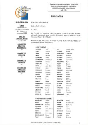 Dag 47 18 06 2026 Répartition Capital Social De La Spl Xdemat Exercice 2025