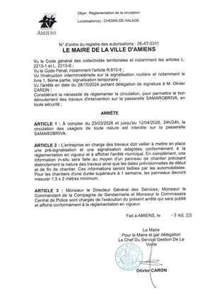 26 At 0311 Reg Circu Du 23 03 26 Au 12 04 26 24h 24h Chemin Du Halage