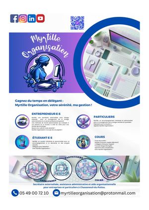 Catalogue de prestations 2026 Myrtille Organisation
