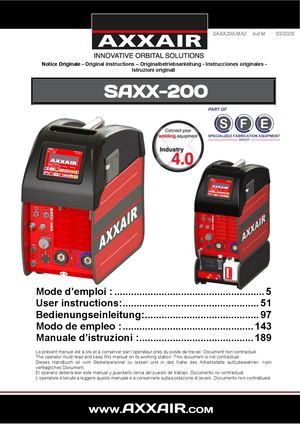 SAXX-200 user manual