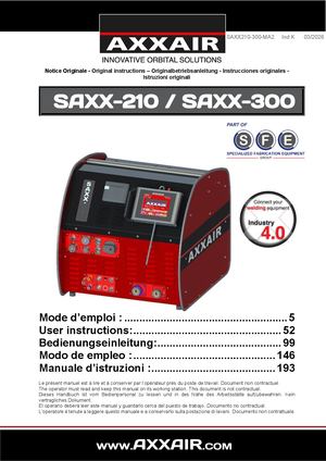 SAXX-210 user manual