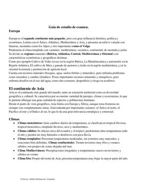 Guia De Estudio De Examen 9
