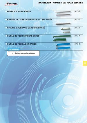 Barreaux Outils De Tour Brasés