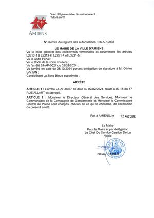 26 Ap 0038 Reg Statio Rue Allart Du 02 02 24 Abrogé
