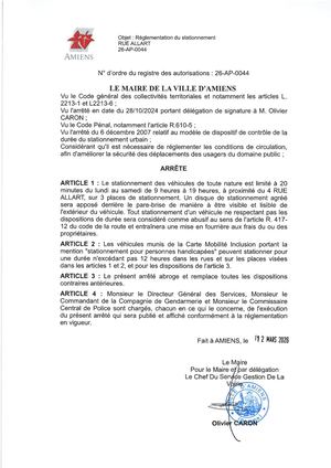 26 Ap 0044 Reg Statio 4 Rue Allart De 9h A 19h