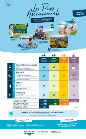 Brochure Pass Ascensionnels - Été 2026