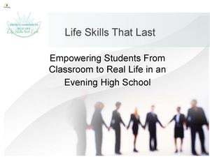 Life Skills That Last In An Evening High School (1)