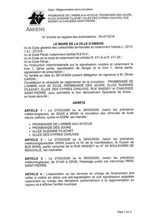 26 At 0216 Reg Circu Promenade De L Arbre Au 40 Ecus Le 27 03 26 Au 28 03 26 De 20h A 00h