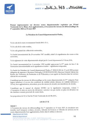 Arrete 2026 D 763 Du 23 06 2026