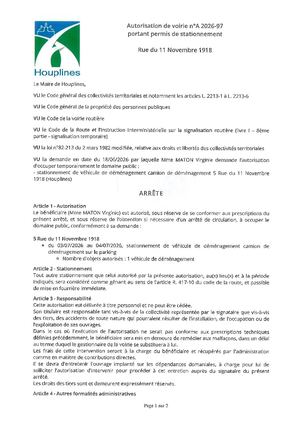 2026 06 23 A 2026 097 Rue Du 11 Novembre 1918