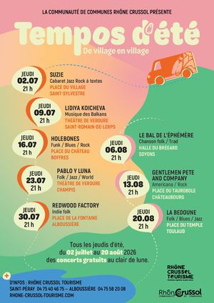 Programmation Tempos d'été 2026