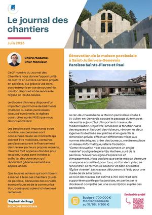 Le Journal des Chantiers 2026