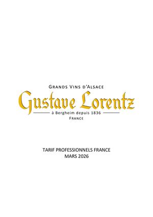 Tarifs Gustave Lorenz 26 Franco 36