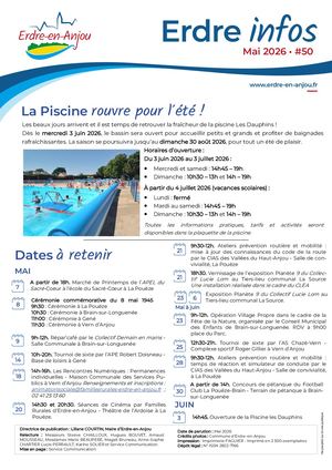 Erdre Infos N°50 - Mai 2026