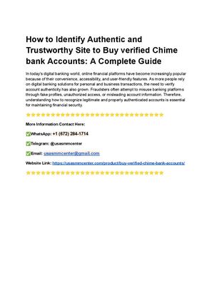 How To Identify Authentic And Trustworthy Site To Buy Verified Chime Bank Accounts How To Identify Authentic And Trustworthy Site To Buy Verified Chime Bank Accounts