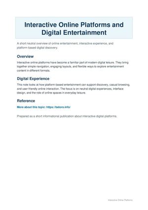 Interactive Online Platforms Calameo