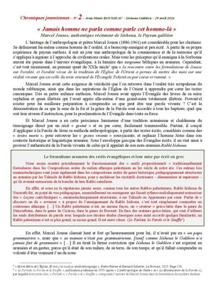 Jousse 2 Iéshoua Galiléen Jmr