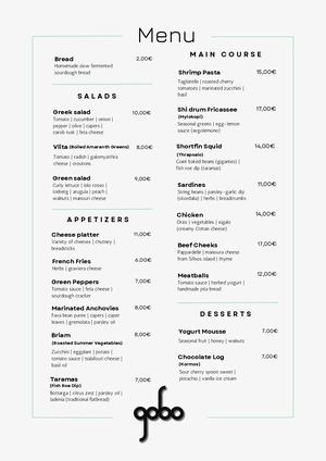 Gobo Menu EN