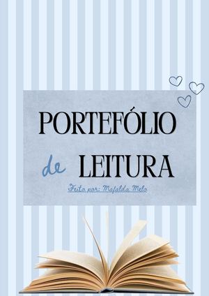 Portefólio De Leitura - Mafalda Melo