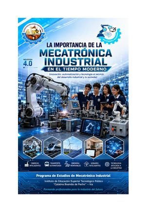 La Mecatronica Industrial En El Tiempo Moderno