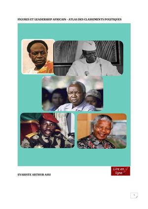 E Arthur Assi Figures Et Leadership Africain Atlas Des Classements Politiques (Lire En Ligne)