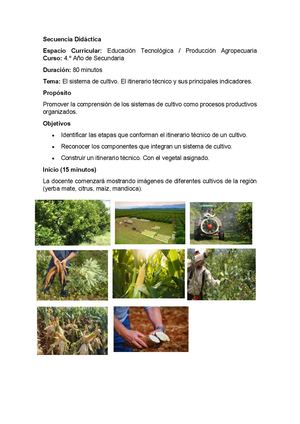 Secuencia Didáctica Agro Cabanillas