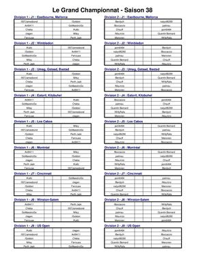 Lgc Saison 38 Calendrier