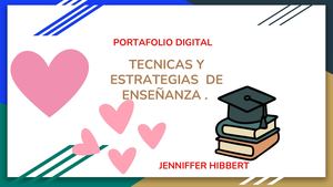 Portafolio Estrategias O Técnicas De Enseñanza Pdf