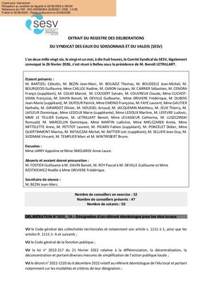 2026 14 Designation Referent Deontologue Elus PM