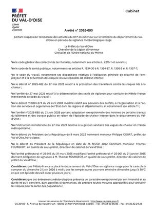 0ap N2026 690 Suspension Temporaire Activités Btp