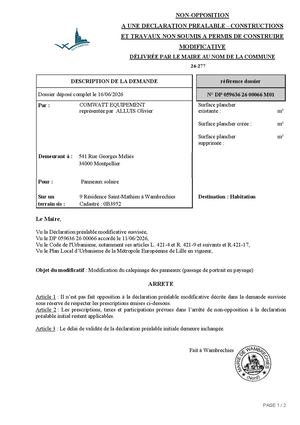 Arrêté 26 277 9 Résidence Saint Mathieu